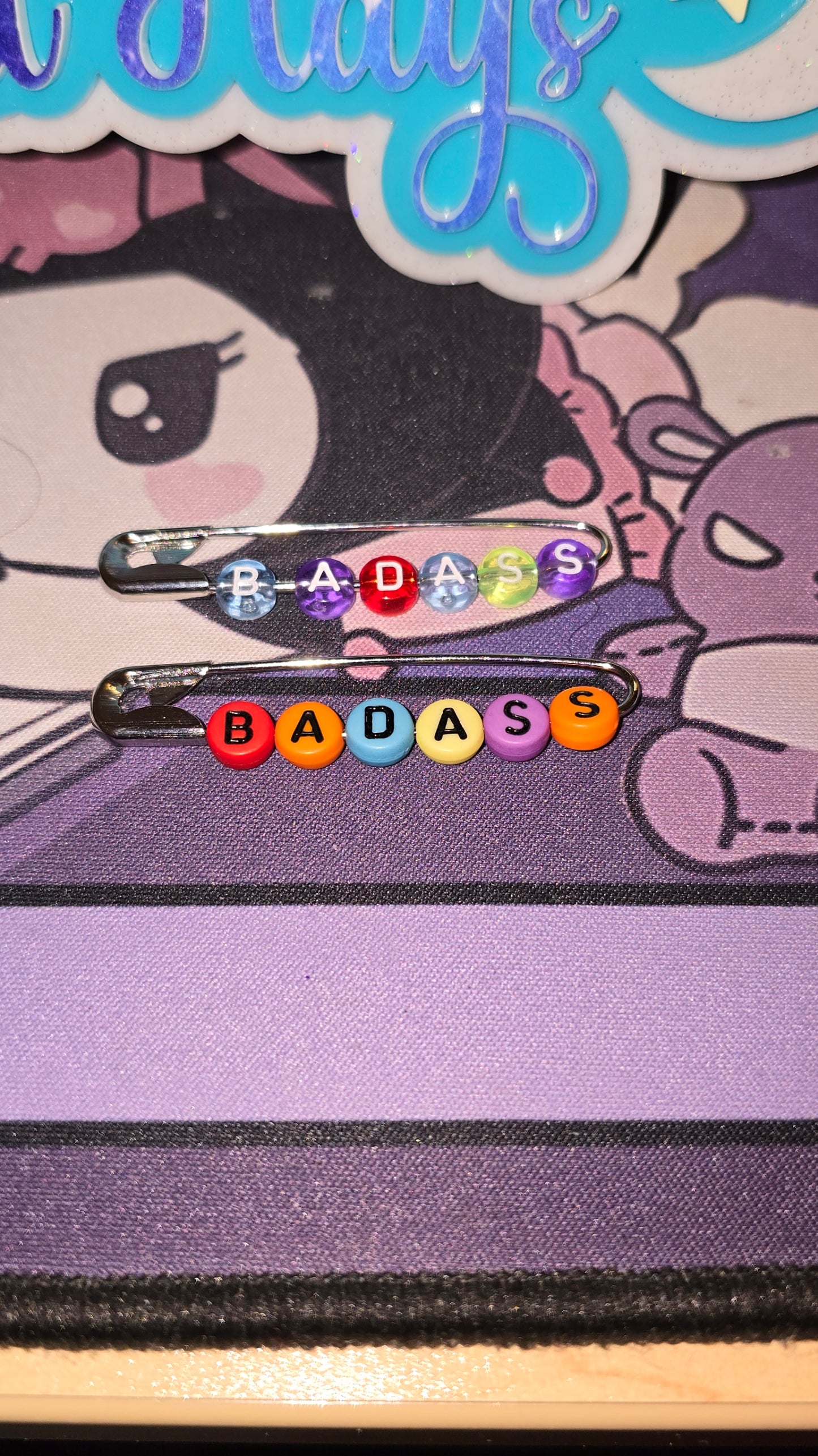 Diabetes Badass (transparent) - Diabetes Pin