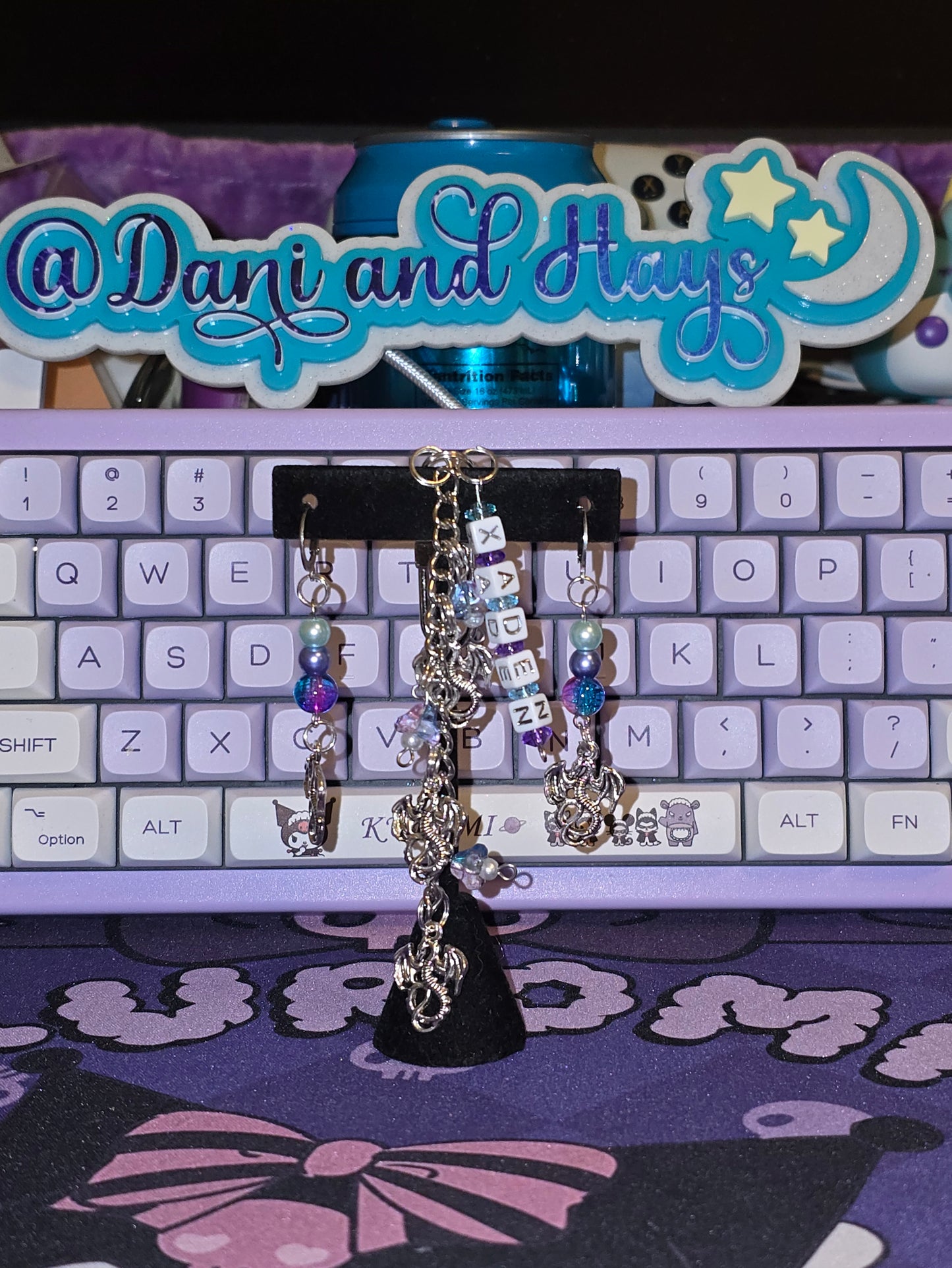 Xaden's Nightmares Earrings Silver- Hays Favs