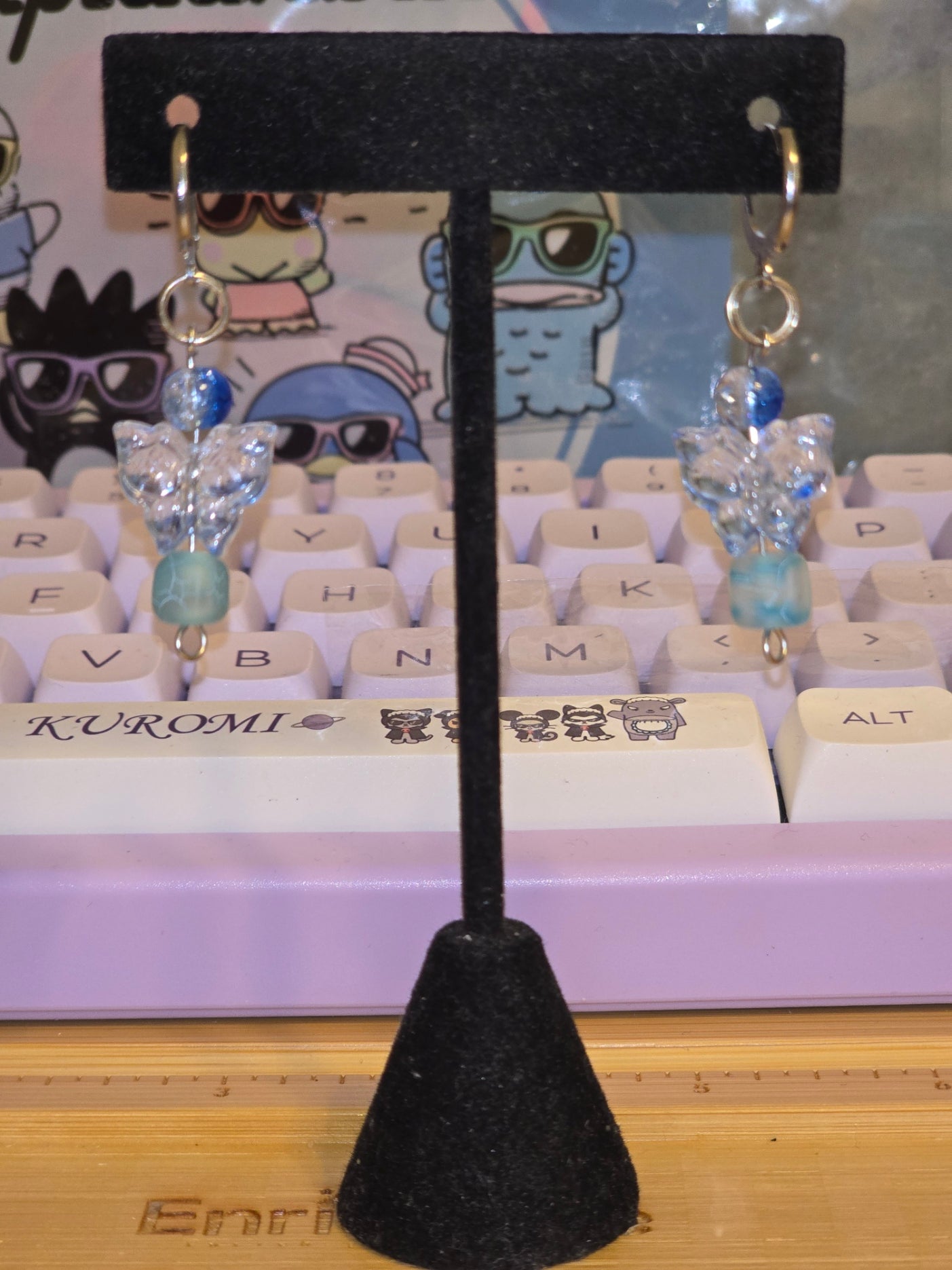 Sizzling Summer Stock - Blue As A Berry Butterfly Earrings