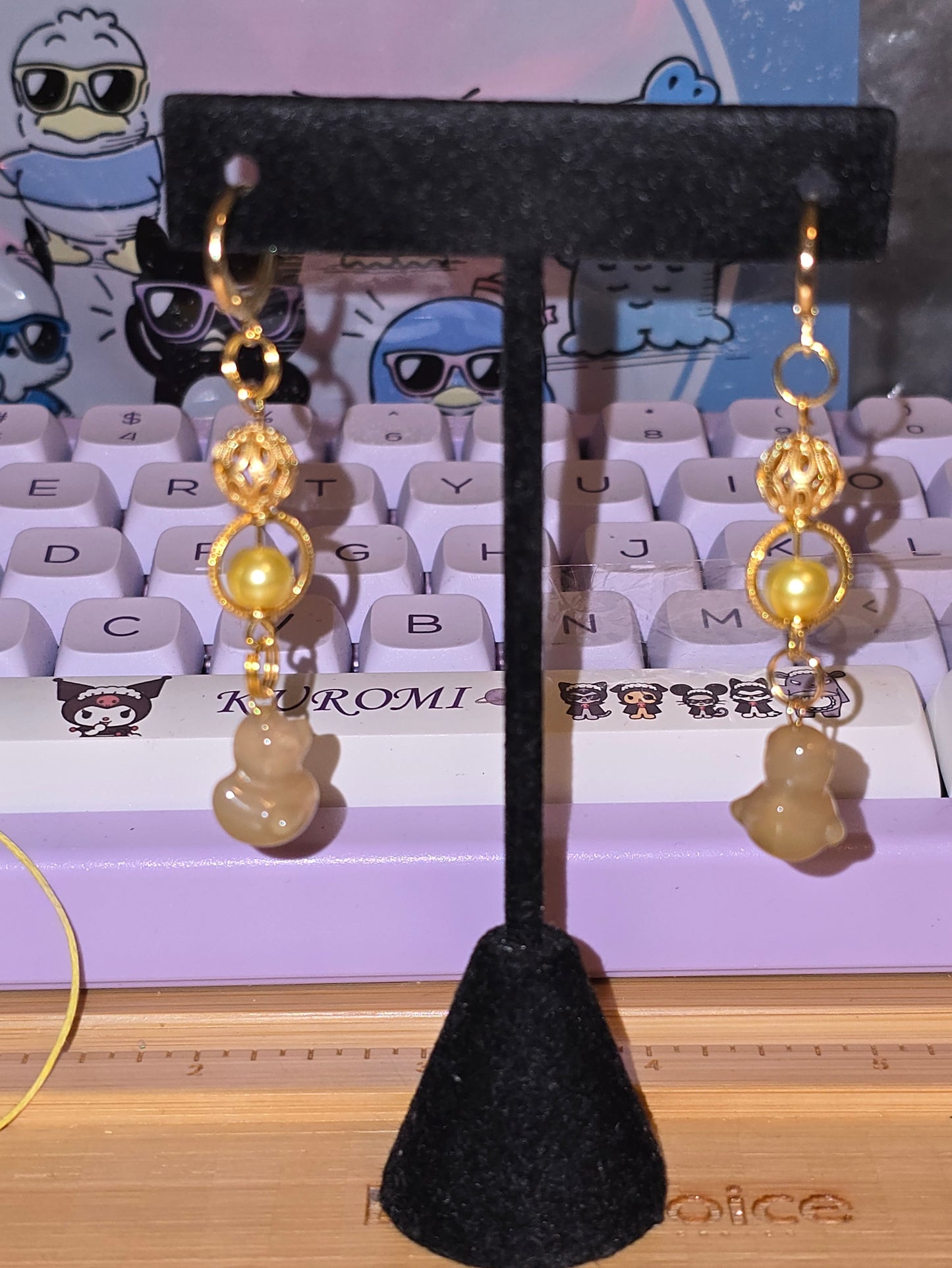 Sizzling Summer Stock - Regal Duckie Earrings