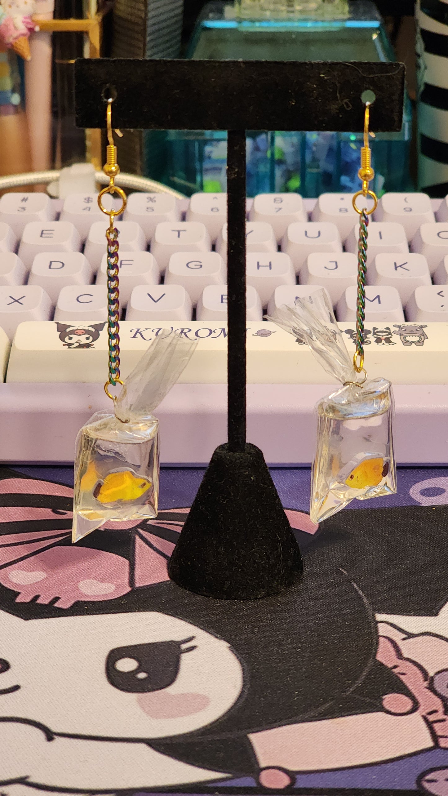 Fishy in a Bag Earrings