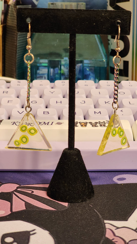 Triangle Fruit Earrings