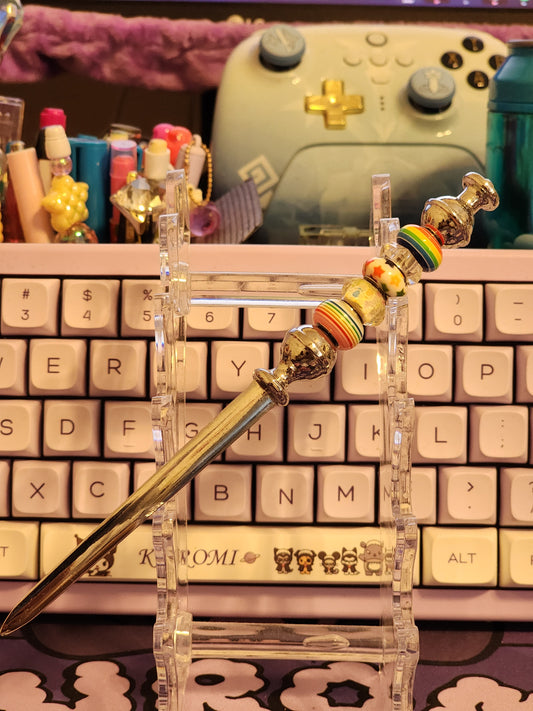 Beaded Wonderland-Beaded Letter Opener Over The Rainbow