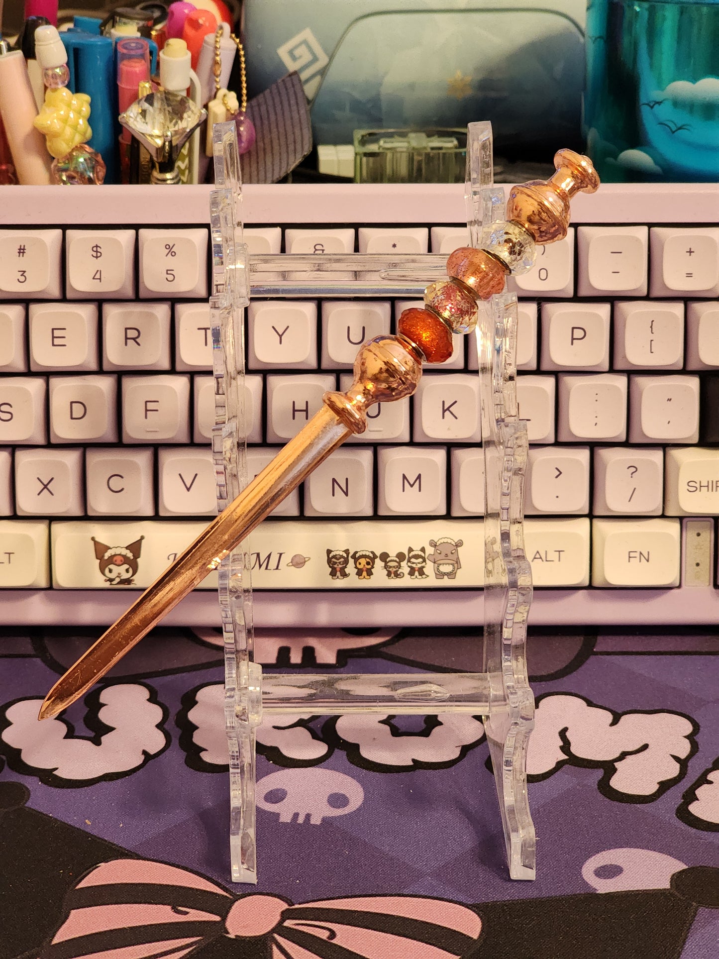 Beaded Wonderland-Beaded Letter Opener Passion Peach