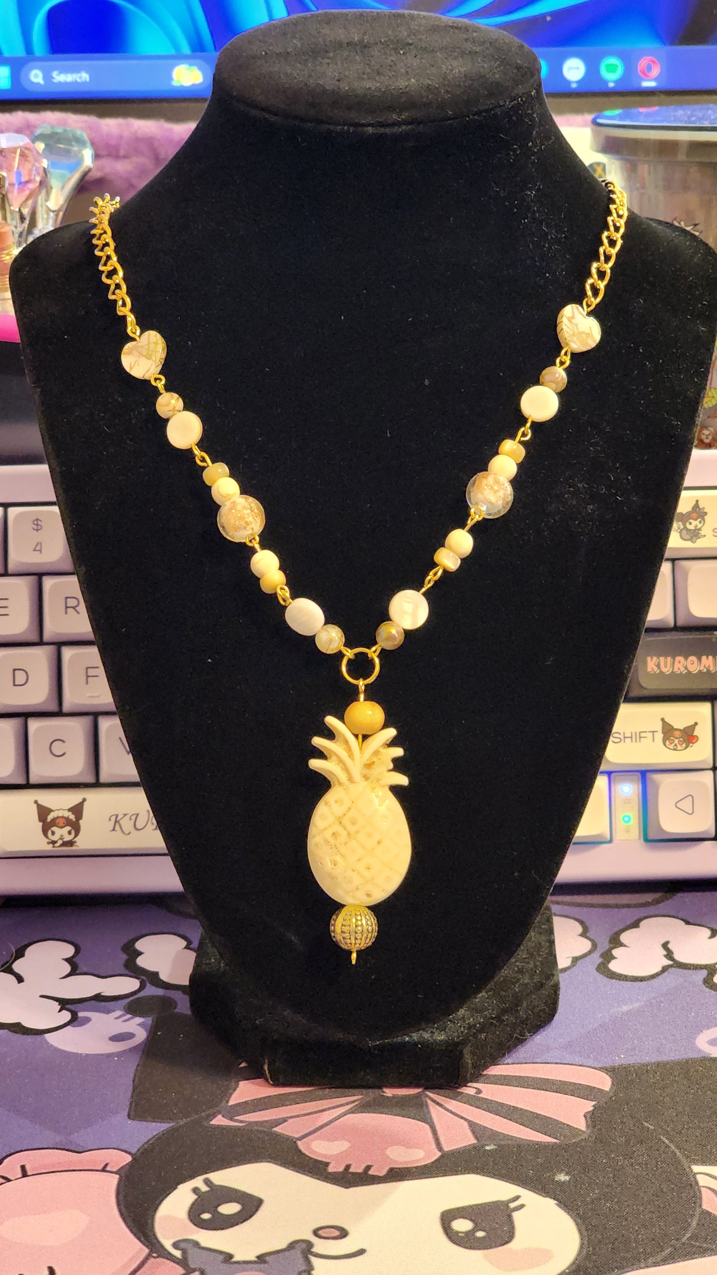 Sizzling Summer Stock - Pineapple Princess Necklace