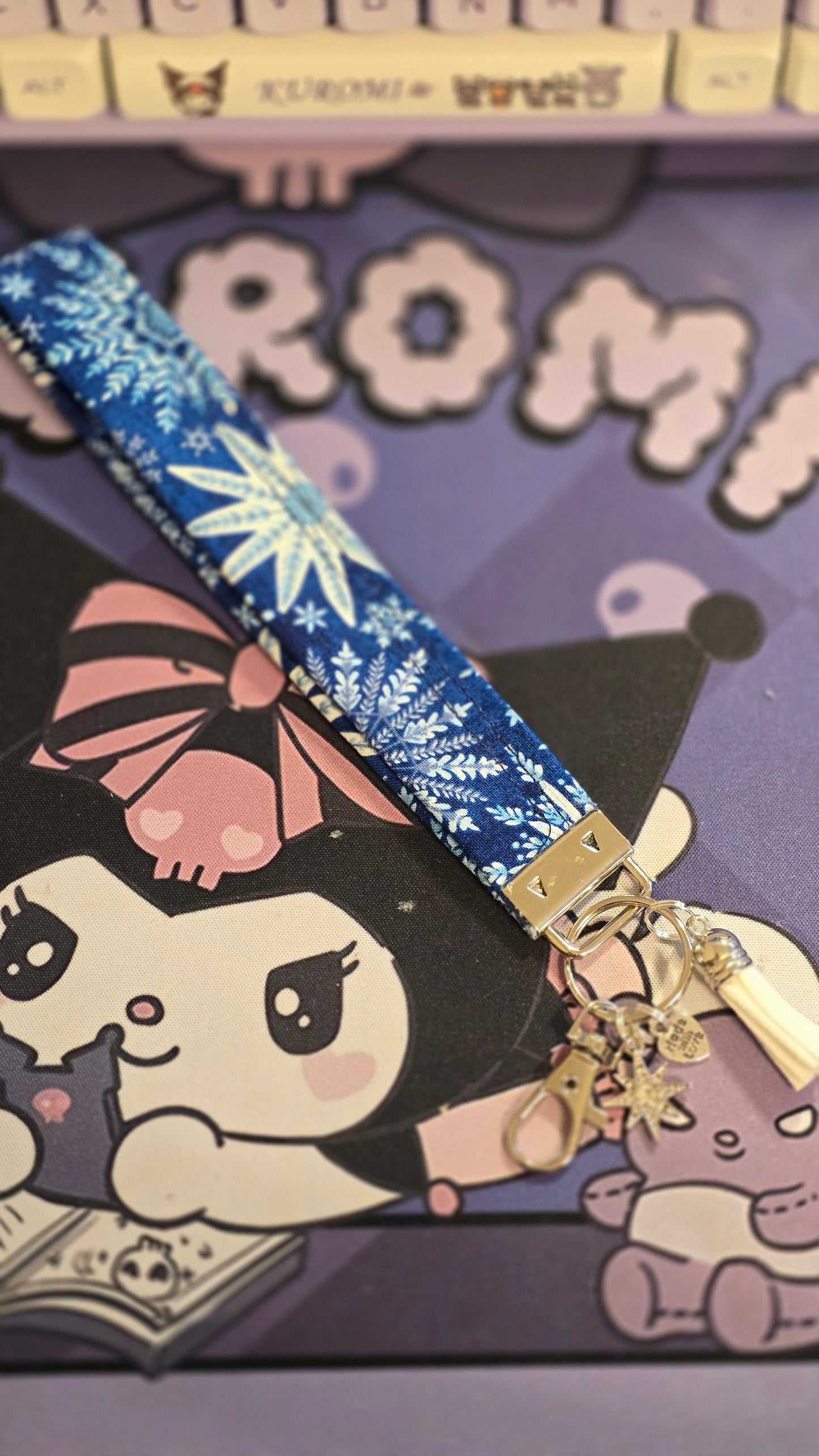 Snow Flake Fantasy Key Fob Strap (Slim Strap)