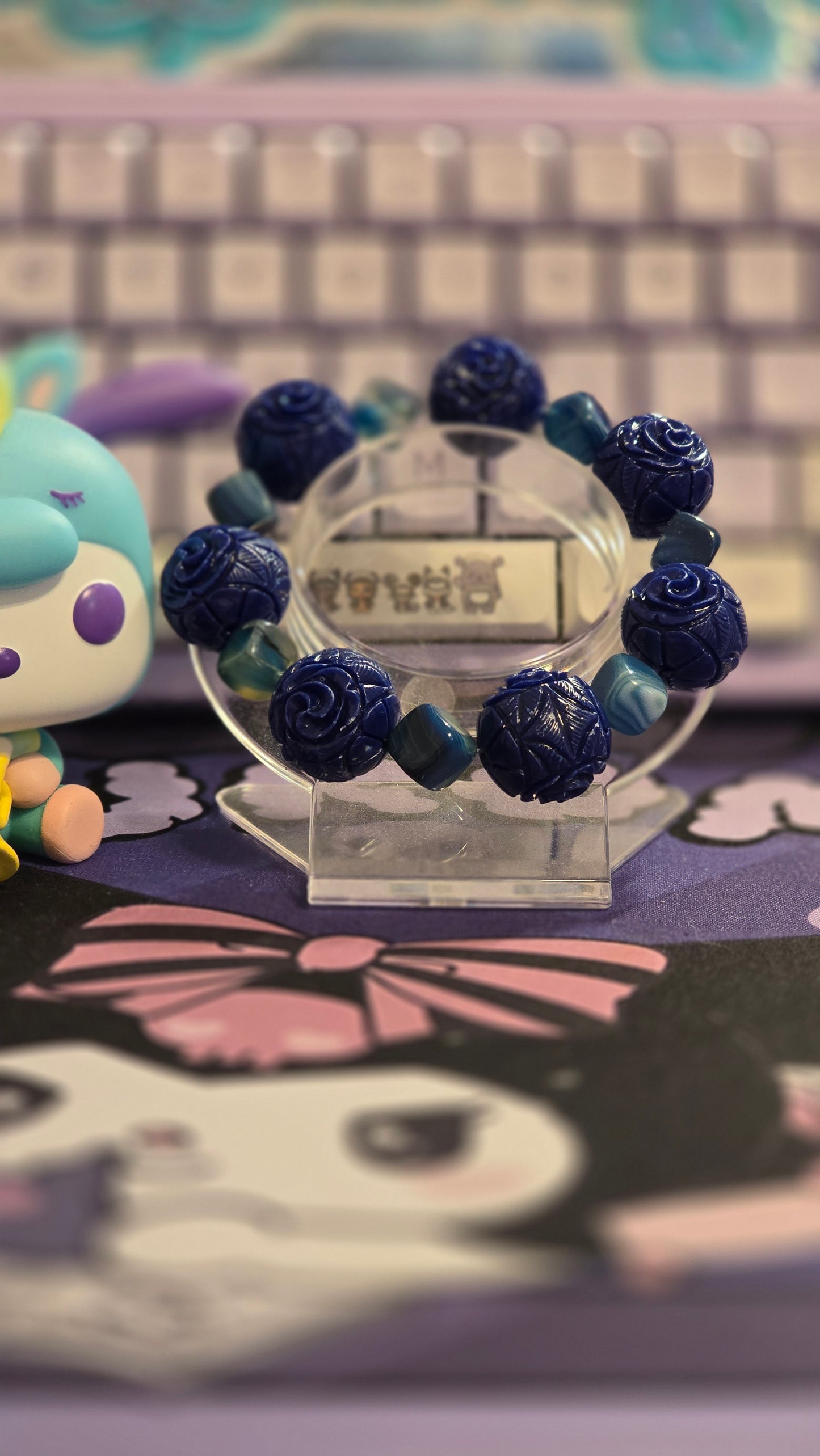 Blue Rose Venue Stretchy Bracelet