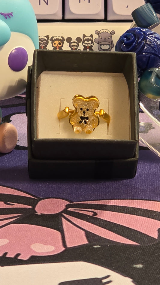 Bear of My Youth Adjustable Ring