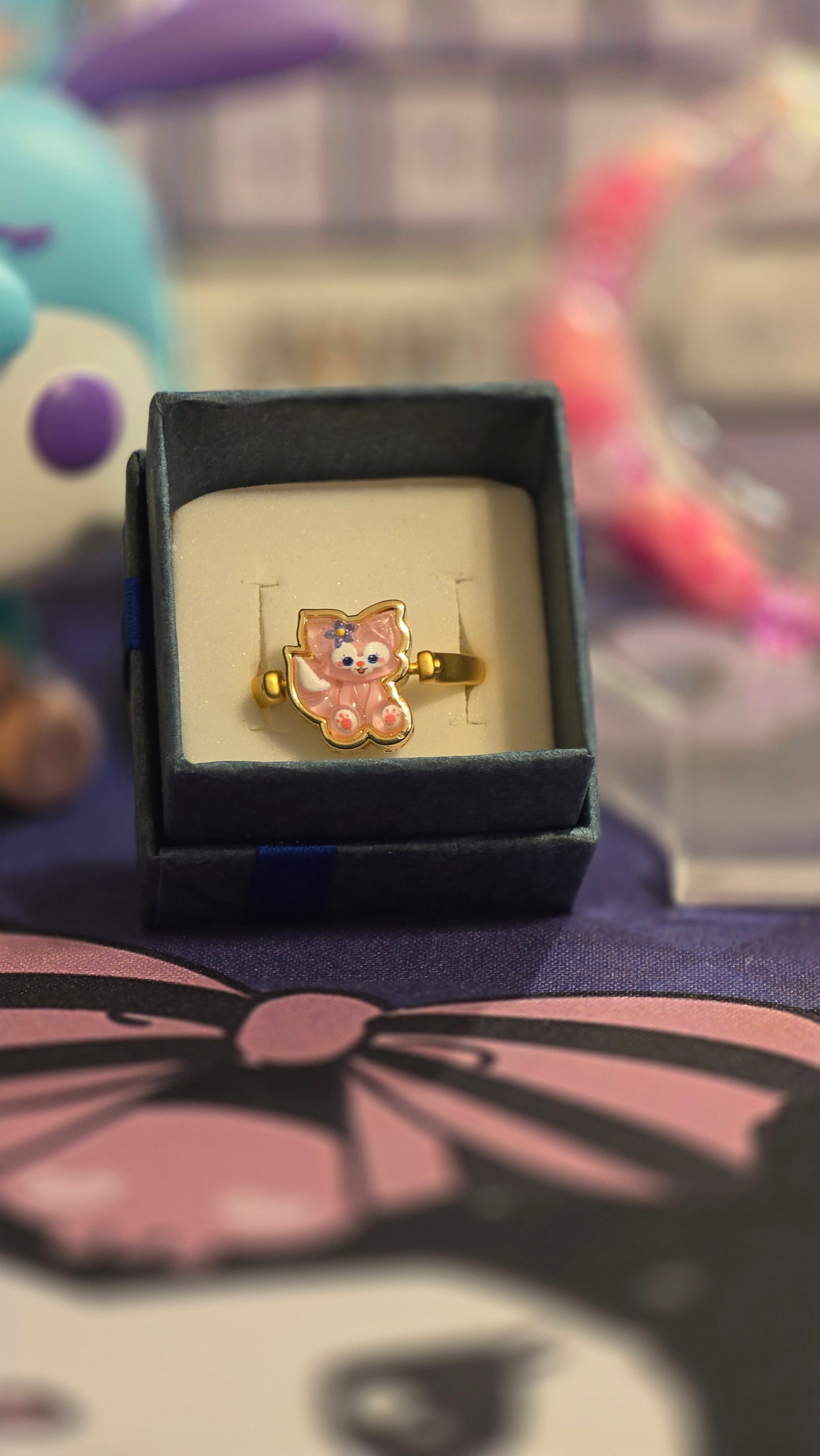 Prissy Kitty Adjustable Ring