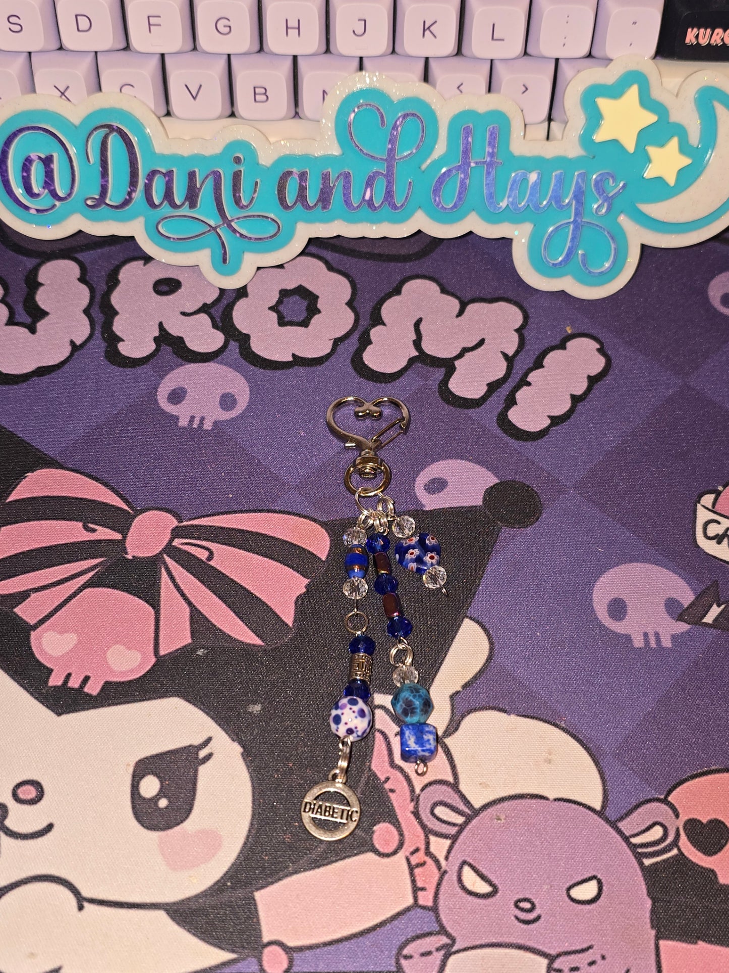 Dani's ColorMyBetes - Diabetes Keychain