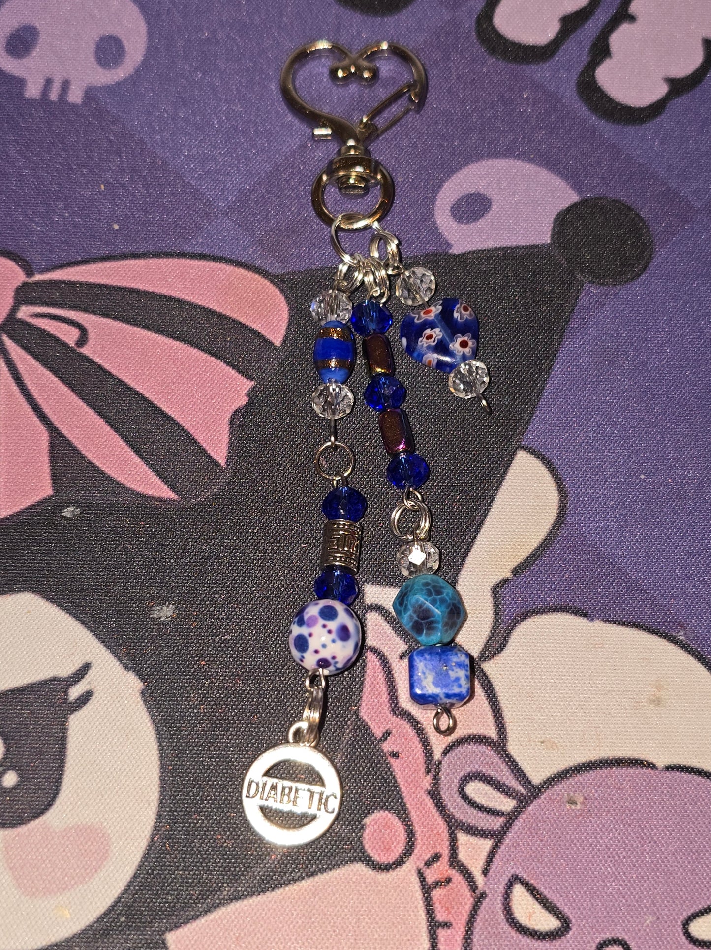 Dani's ColorMyBetes - Diabetes Keychain