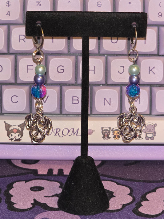 Xaden's Nightmares Earrings Silver- Hays Favs