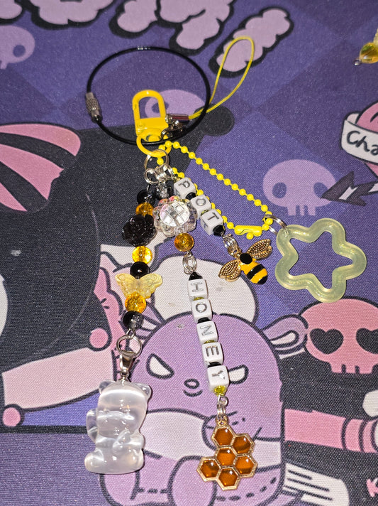 Me & My Honey Pot Keychain Bag Charm- Spring Fling Favs
