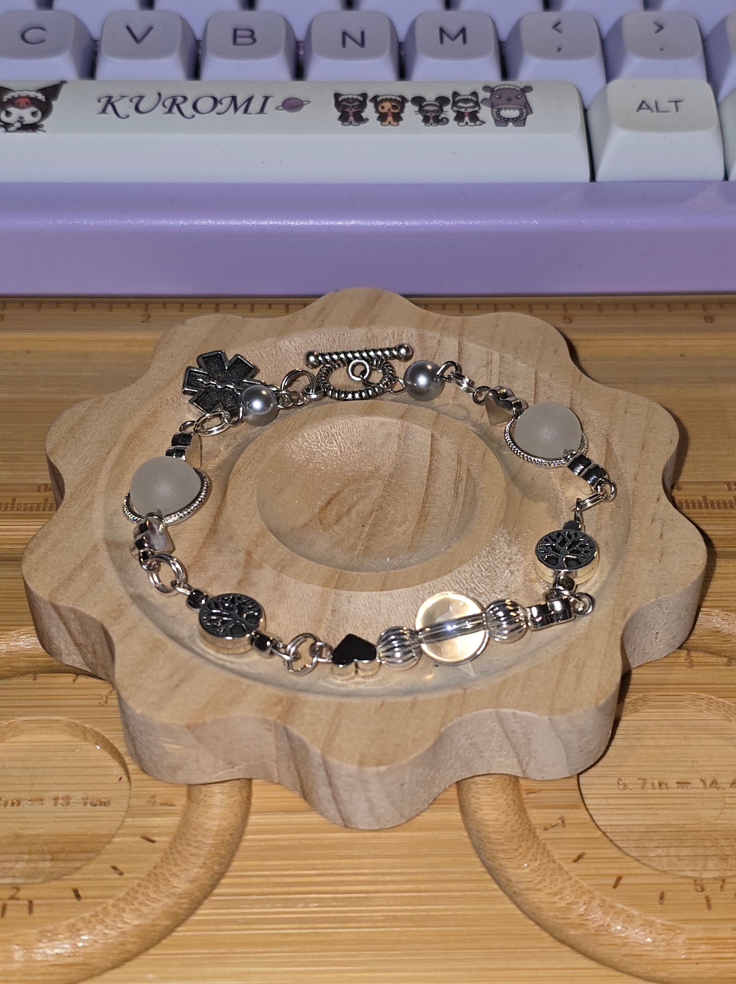 White Knights Diabetes Bracelet