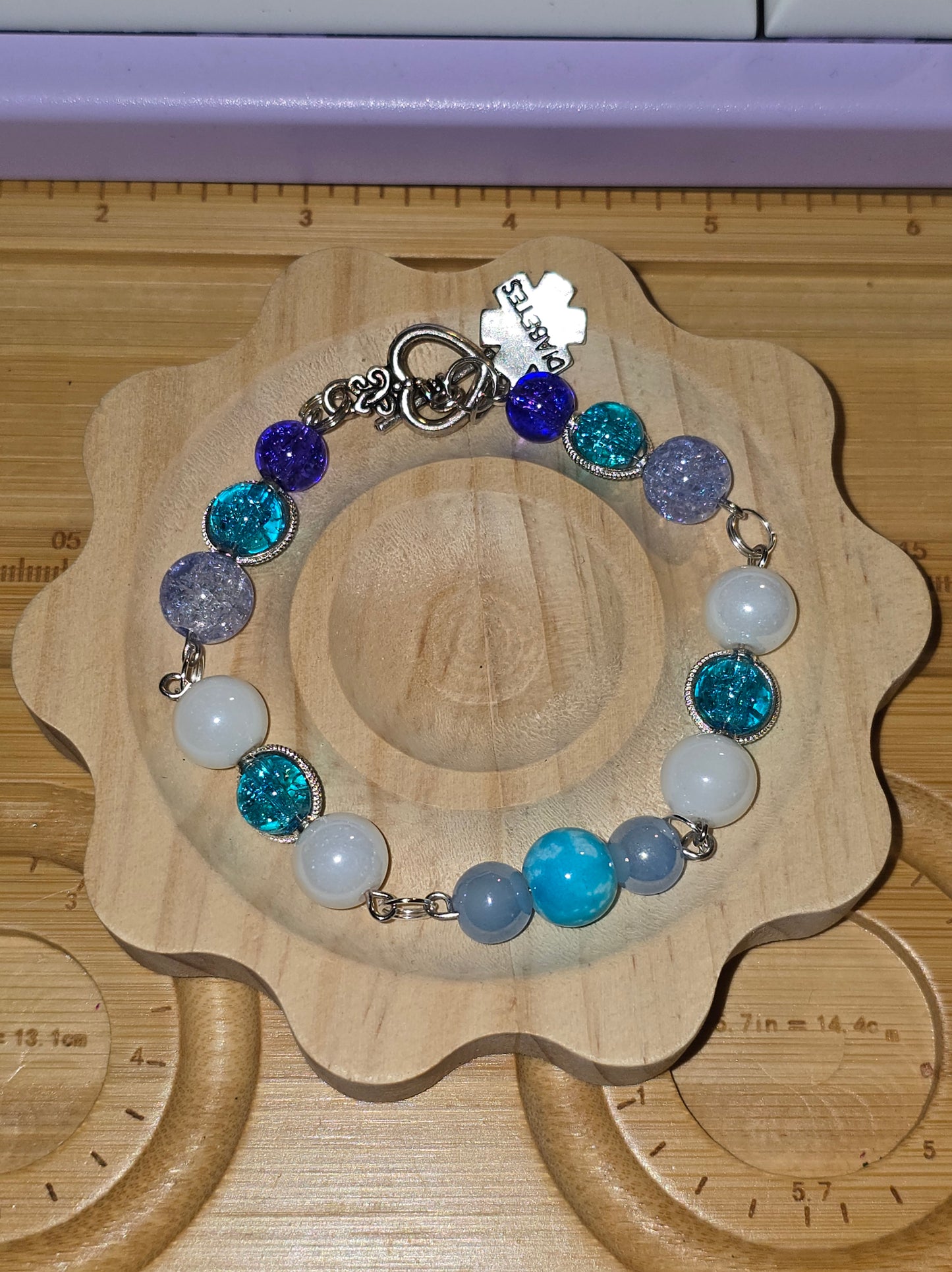 Ocean Blue Diabetes Bracelet