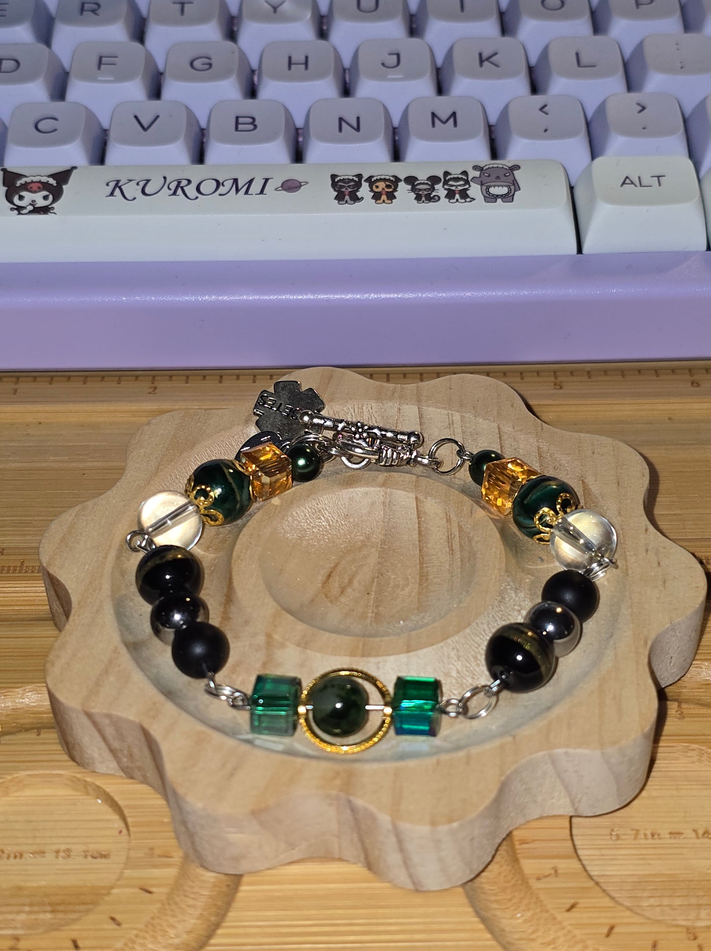 Elphaba Goes To The Emerald City Diabetes Bracelet