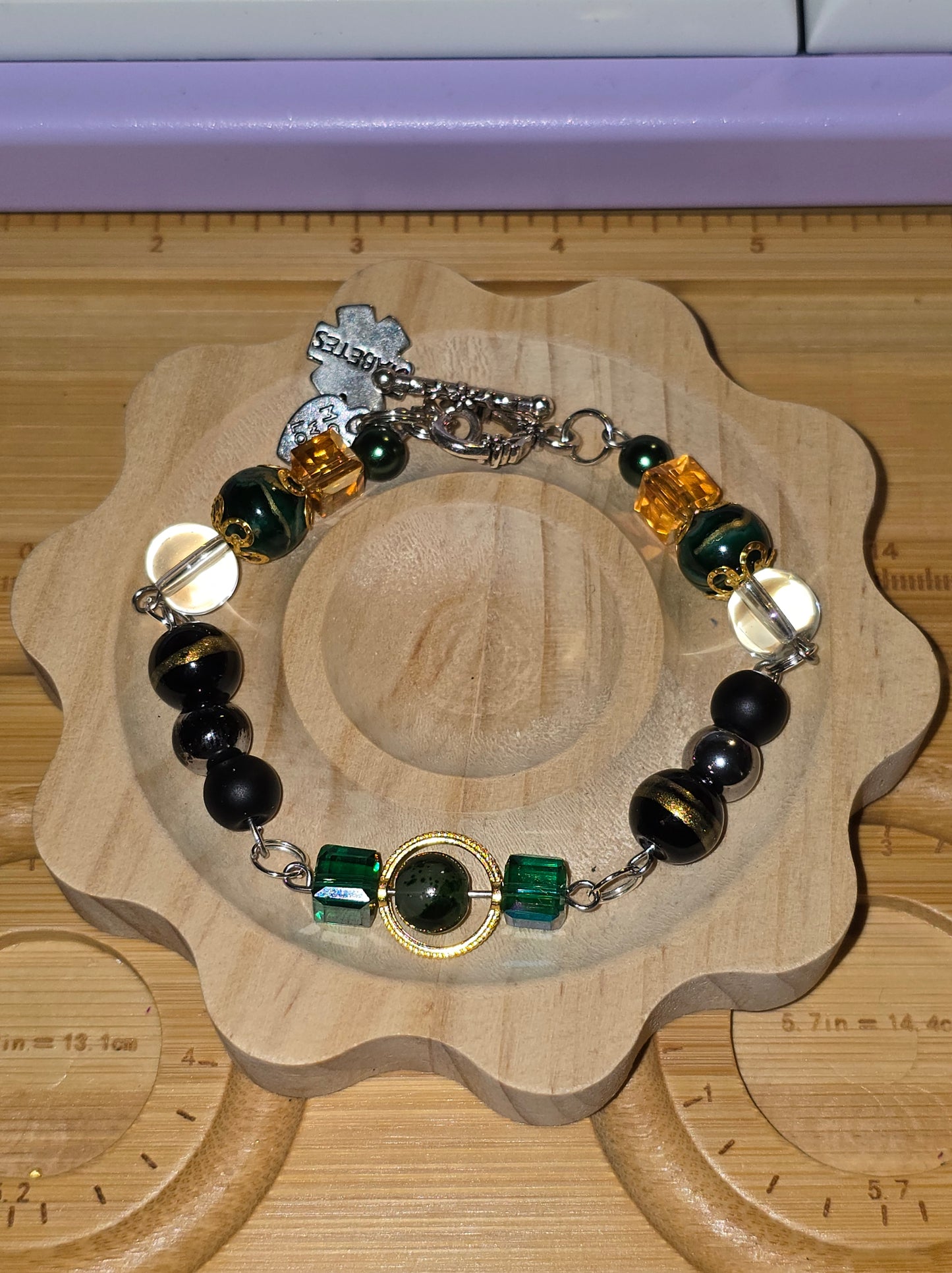 Elphaba Goes To The Emerald City Diabetes Bracelet
