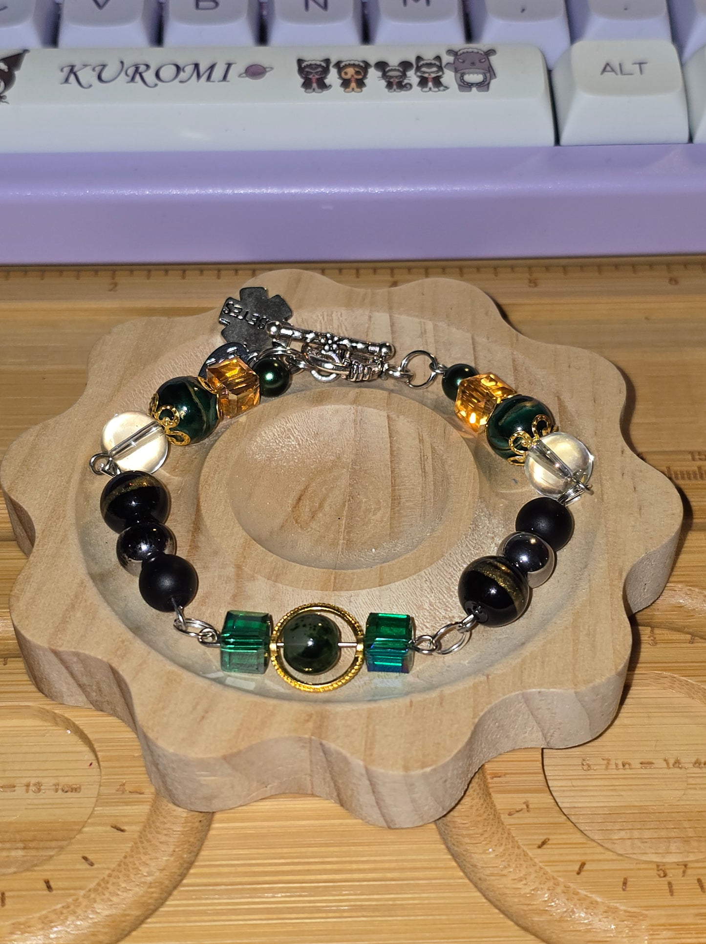 Elphaba Goes To The Emerald City Diabetes Bracelet
