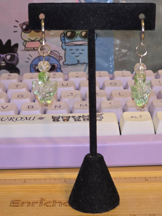 Sizzling Summer Stock - Limey Hues Butterfly Earrings