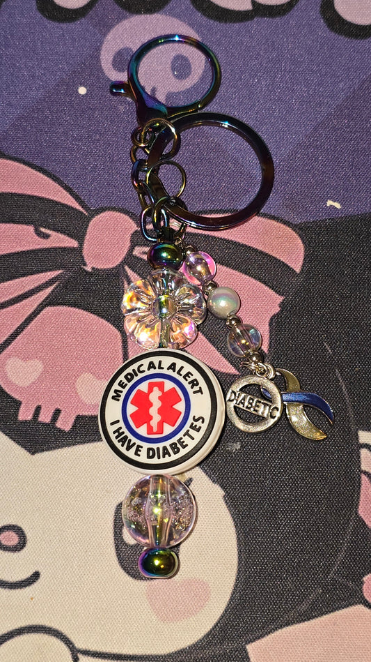 Watch Me Bloom - Diabetes Keychain