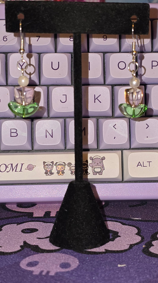 Sizzling Summer Stock - Full Bloom Tulip Earrings