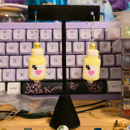 Insulin is My Name - Diabetes Bottle Earrings