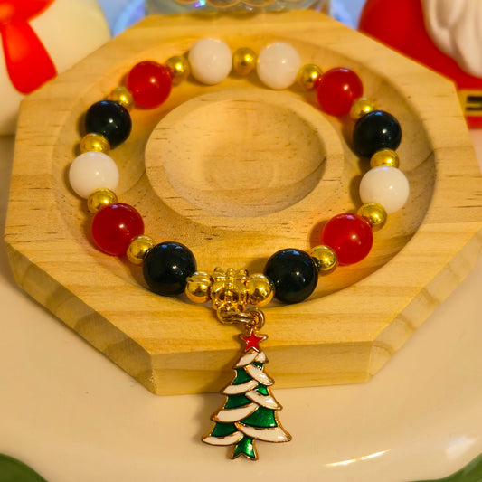 Christmas Tree Rock Holiday Bracelet