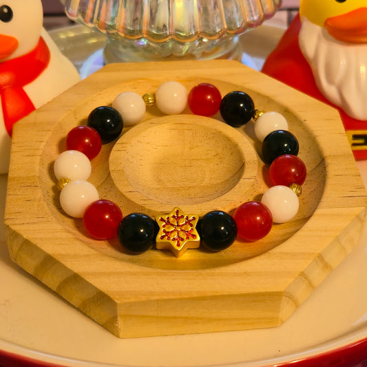 Golden Flakes Of Happiness Holiday Bracelet