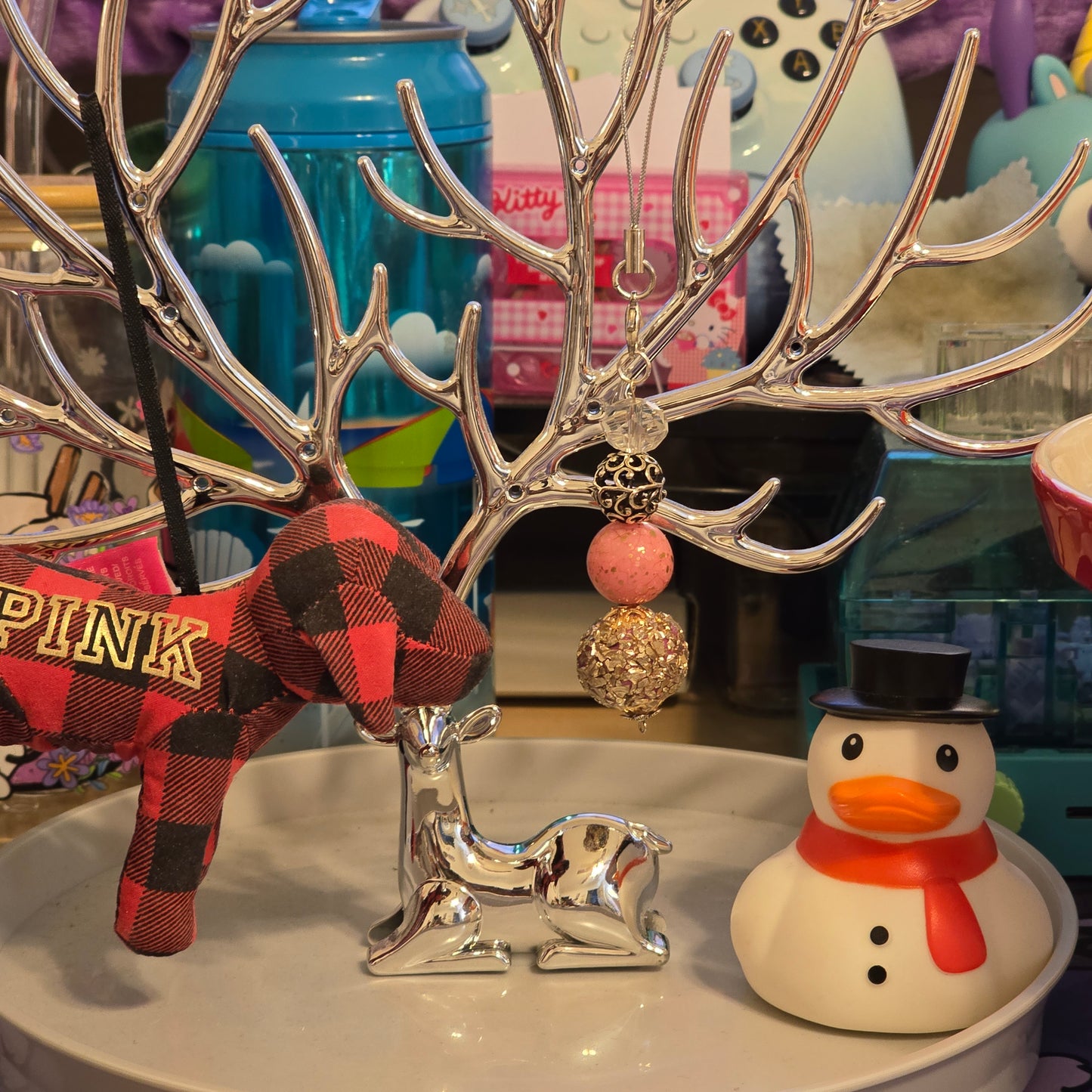 Pink Me In Metal - Holiday Ornaments