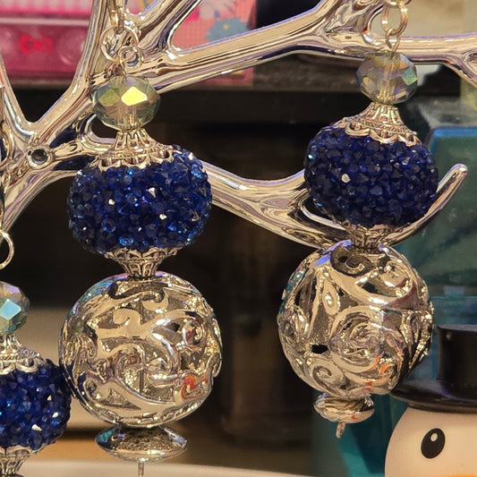 Dreamy Blue Lights Of Christmas - Holiday Ornaments