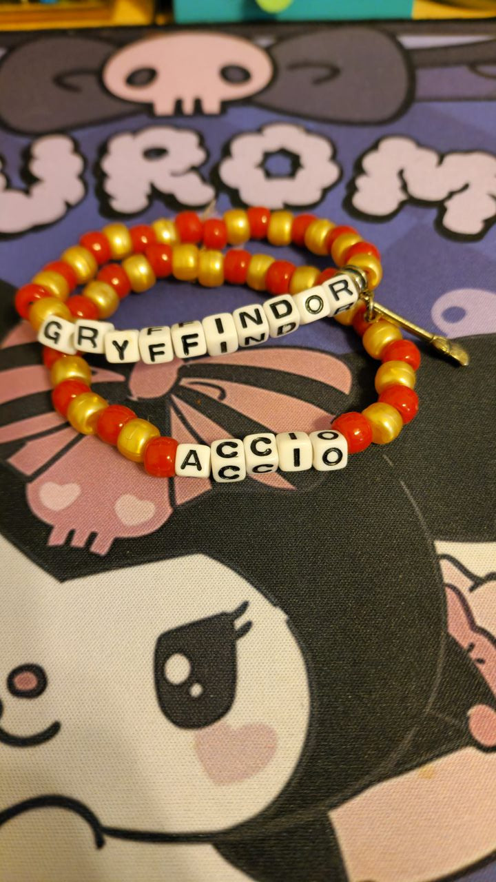 Gryffindor & Spell Set Stretchy Charm Bracelets