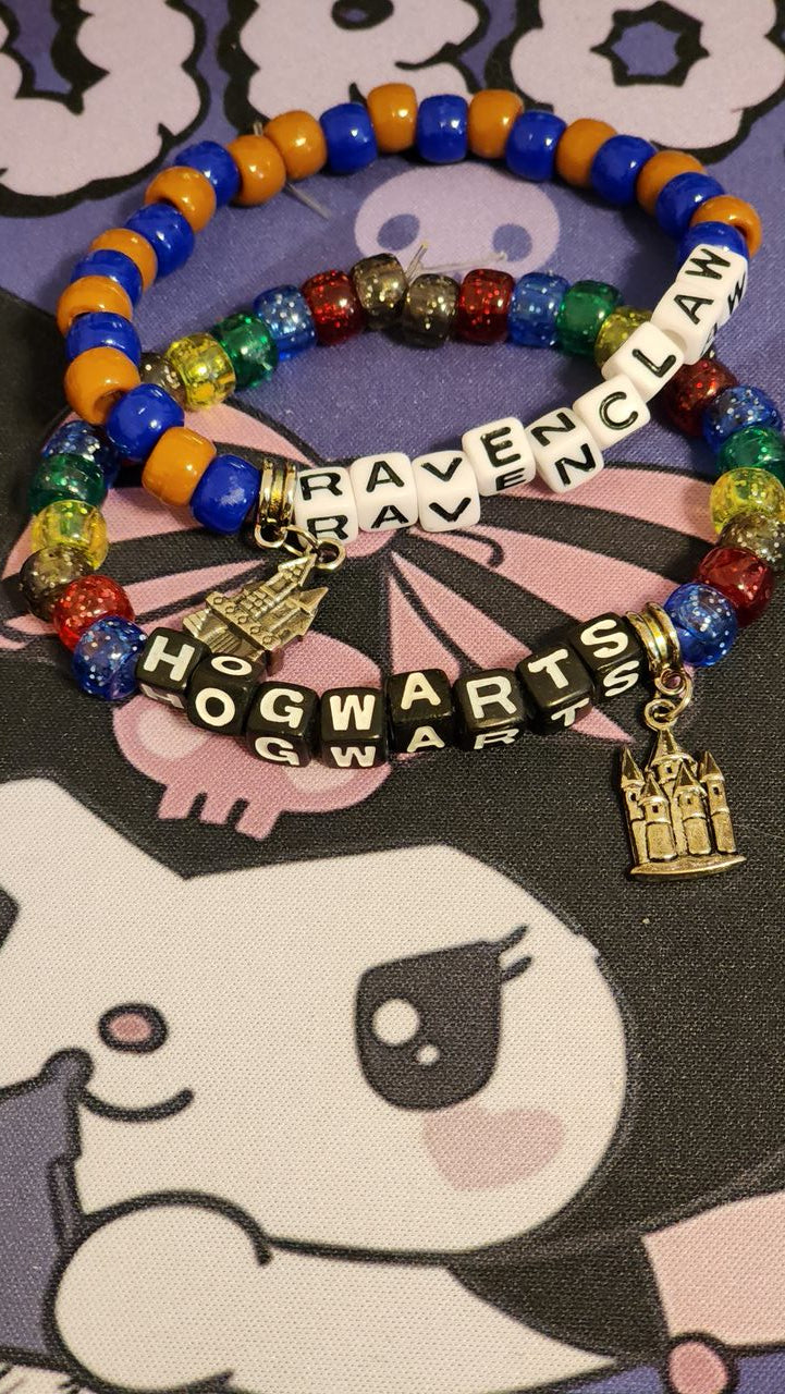 RavenClaw & Hogwarts Stretchy Charm Bracelet Sets