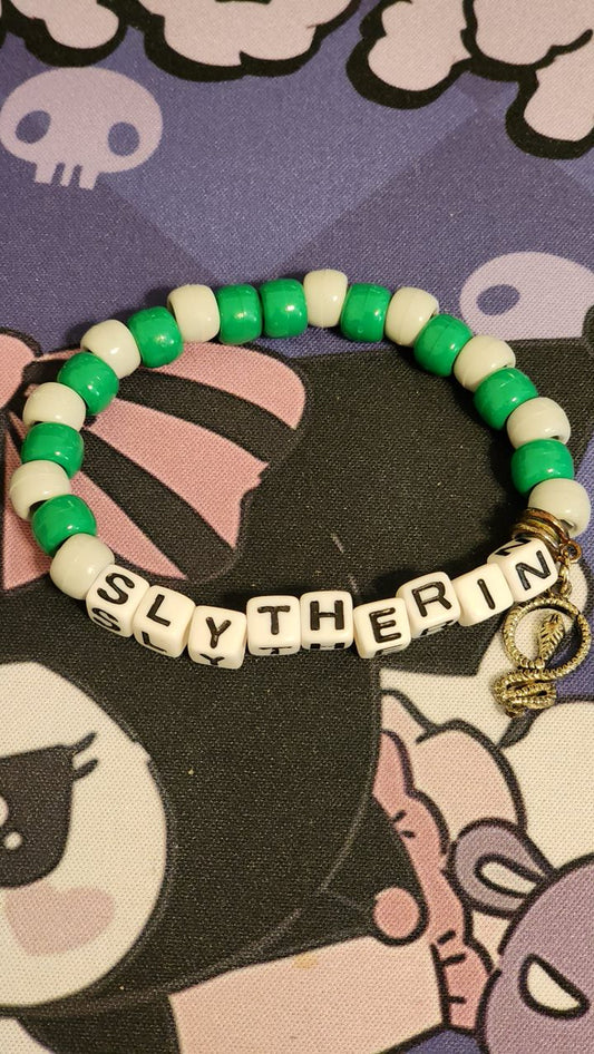 Slytherin Stretchy Charm Bracelets